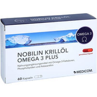 Produktbild von Nobilin Krillöl Omega-3 Plus Kapseln 60 Stück von MEDICOM Pharma GmbH