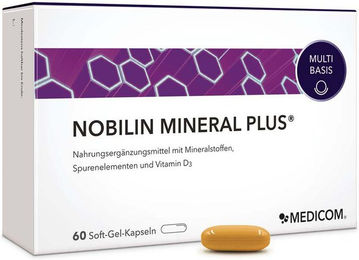 NOBILIN Mineral Plus Mineralstoff-Komplex Kapseln glutenfrei und laktosefrei 60 Stück – Bild 1 von 2