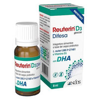 Produktbild von Noos Srl Reuterin D3 Tropfen mit DHA, gluten- und laktosefrei, 8 ml