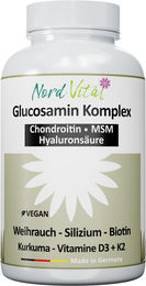 Nord Vital Gelenk Komplex Glucosamin mit veganem Chondroitin, MSM, Weihrauch und Hyaluronsäure Kapseln 120 Stück vegan – Bild 1 von 3