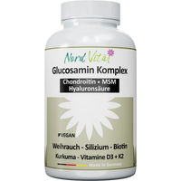 Produktbild von Nord Vital Gelenk Komplex Glucosamin mit veganem Chondroitin, MSM, Weihrauch und Hyaluronsäure Kapseln 120 Stück vegan