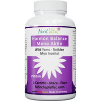 Produktbild von Nord Vital Hormon Balance Meno Aktiv Kräuter-Komplex Kapseln vegan und glutenfrei 120 Stück