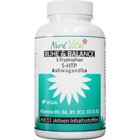 Produktbild von Nord Vital Ruhe & Balance 13-in-1 Serotonin Komplex mit 5-HTP 125 mg aus Griffonia und Ashwagandha 120 Kapseln
