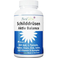 Produktbild von Nord Vital Schilddrüsen-Aktiv-Balance 13-in-1-Komplex mit Jod, L-Tyrosin, Ingwer und Selen vegane Kapseln