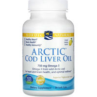 Produktbild von Nordic Naturals Arctic Cod Liver Oil Kapseln 750 mg Zitronengeschmack