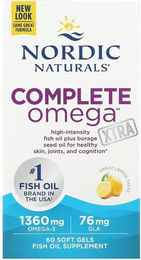 Nordic Naturals Complete Omega Xtra Omega-3 Kapseln 60 Stück – Bild 1 von 1