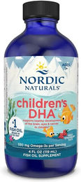 Nordic Naturals DHA Omega 3 für Kinder Erdbeere Flüssig glutenfrei ohne Zusatzstoffe – Bild 1 von 2