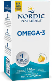 Nordic Naturals Omega-3 Kapseln mit EPA und DHA Zitronengeschmack 120 Kapseln – Bild 1 von 1