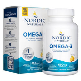 Nordic Naturals Omega-3 Kapseln Zitronen-Flair 60 Stück – Bild 1 von 1