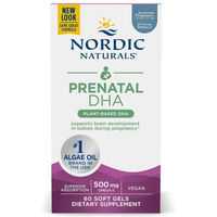 Produktbild von Nordic Naturals Pränatales DHA Vegan 500 mg Kapseln für Schwangere und Stillende 60 Stück