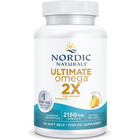 Produktbild von Nordic Naturals Ultimate Omega 2X Omega-3 Kapseln mit EPA und DHA Zitronengeschmack 60 Kapseln