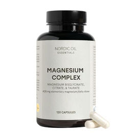 Nordic Oil Magnesium Komplex Kapseln mit 428 mg pro Tag, 120 vegane Kapseln, glutenfrei, laktosefrei und zuckerfrei – Bild 1 von 4