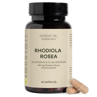 Produktbild von Nordic Oil Rhodiola Rosea Kapseln Vegan Glutenfrei 60 Stück