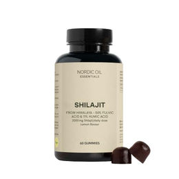 Nordic Oil Shilajit Gummies mit 50% Fulvinsäure und 11% Huminsäure vegan zuckerfrei glutenfrei 60 Stück – Bild 1 von 4