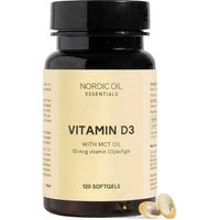 Produktbild von Nordic Oil Vitamin D3 Kapseln mit Flechten vegan ohne Zusatzstoffe 120 Kapseln 2000 IE