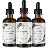 Produktbild von Nordic Pure Chlorophyll-Tropfen aus Alfalfa vegan zuckerfrei ohne Zusatzstoffe 1000 ml