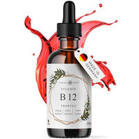 Produktbild von Nordic Pure Vitamin B12 Tropfen vegan ohne Zusatzstoffe 100 ml mit 2500 Portionen