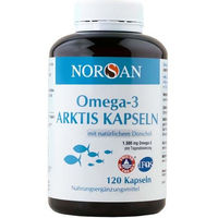 Produktbild von NORSAN Omega-3 Arktis Kapseln mit 1200 mg Omega-3 ohne Zusatzstoffe 120 Kapseln
