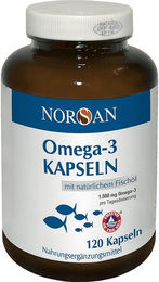 NORSAN Omega-3 Fischöl Kapseln 120 Stück – Bild 1 von 2