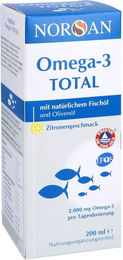 NORSAN Omega-3 Total Fischöl flüssig Zitrone Bio 200 ml – Bild 1 von 5