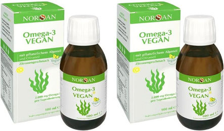 Norsan Omega-3 Vegan Algenöl Bio Flüssig 2er Pack – Bild 1 von 1