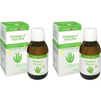 Produktbild von Norsan Omega-3 Vegan Algenöl Bio Flüssig 2er Pack