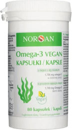 NORSAN Omega-3 Vegan Kapseln pflanzlicher Ursprung 80 Stück – Bild 1 von 1