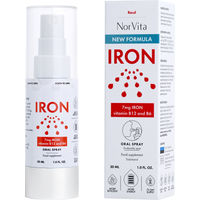 Produktbild von NorVita Eisen Spray mit pflanzlichem Ursprung 30 ml für Erwachsene und Kinder