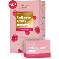 Produktbild von NovaNature Beauty Collagen Drink Himbeere Pulver ohne Zusatzstoffe