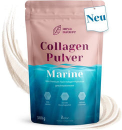 NovaNature Marine Collagen Pulver Typ I ohne Zusatzstoffe 300 g – Bild 1 von 2