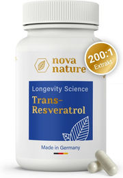 NovaNature Trans Resveratrol aus Japanischem Staudenknöterich Kapseln ohne Zusatzstoffe 60 Stück – Bild 1 von 2
