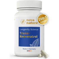Produktbild von NovaNature Trans Resveratrol aus Japanischem Staudenknöterich Kapseln ohne Zusatzstoffe 60 Stück
