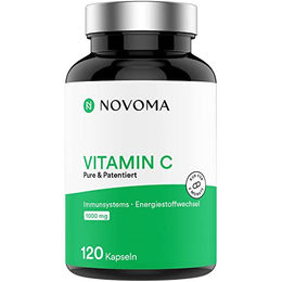 NOVOMA Vitamin C Quali-C Ascorbinsäure 1000 mg 120 vegane Kapseln – Bild 1 von 3