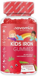 NOVOMINS Eisen Fumarat Gummis für Kinder vegan glutenfrei ohne Zusatzstoffe – Bild 1 von 1