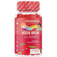 Produktbild von NOVOMINS Eisen Fumarat Gummis für Kinder vegan glutenfrei ohne Zusatzstoffe