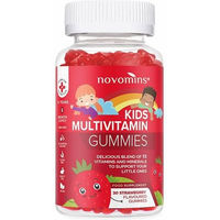 Produktbild von NOVOMINS Kids Multivitamin Gummis vegan glutenfrei ohne Zusatzstoffe für Kinder