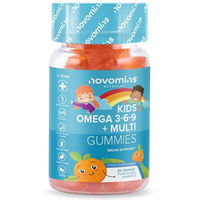 Produktbild von Novomins Omega 3 6 9 Gummies für Kinder vegan glutenfrei ohne Zusatzstoffe 30 Stück