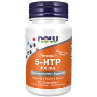 Produktbild von Now Foods 5-HTP 100 mg Lutschtabletten 90 Stück