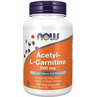 Produktbild von NOW FOODS Acetyl-L-Carnitin 500 mg Kapseln vegetarisch 100 Stück