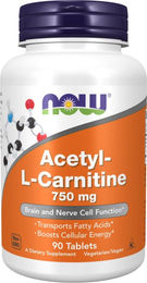 NOW Foods Acetyl L-Carnitin Tabletten mit pflanzlichem Ursprung 750 mg – Bild 1 von 1