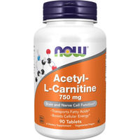 Produktbild von NOW Foods Acetyl L-Carnitin Tabletten mit pflanzlichem Ursprung 750 mg