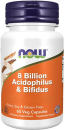 Now Foods Acidophilus & Bifidus 8 Milliarden Probiotika vegetarische Kapseln 60 Stück – Bild 1 von 2