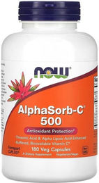 NOW FOODS AlphaSorb-C 500 Vitamin C Calciumascorbat Kapseln vegetarisch 60 Stück – Bild 1 von 2