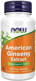 NOW FOODS Amerikanischer Ginseng-Extrakt Kapseln 100 Stück – Bild 1 von 2