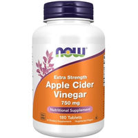 Produktbild von Now Foods Apfelweinessig Tabletten vegetarisch 750 mg 180 Stück