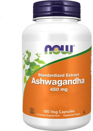 Now Foods Ashwagandha 450 mg vegetarische Kapseln 180 Stück – Bild 1 von 1