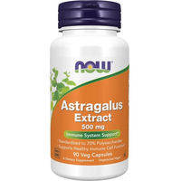 Produktbild von NOW FOODS Astragalus Extrakt 500 mg vegetarische Kapseln 90 Stück