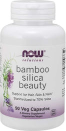 NOW Foods Bamboo Silica Kieselerde vegan 90 Kapseln – Bild 1 von 1