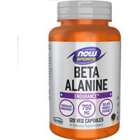 Produktbild von NOW FOODS Beta-Alanin 750 mg Kapseln vegetarisch 120 Stück