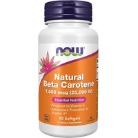 Produktbild von NOW FOODS Beta-Carotin Vitamin A Kapseln bio